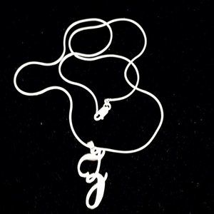 Sterling Silver Initial "Z" Necklace